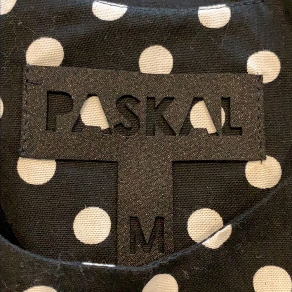 PASKAL Frilled Asymmetrical Polka Dot Dress - Picture 6 of 9